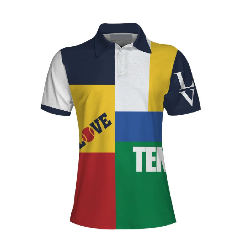 Color-Blocked Tennis Shirt Short Sleeve Women Polo Shirt Coolspod