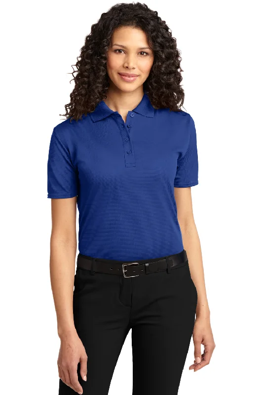 Port Authority Womens Dry Zone Moisture Wicking Short Sleeve Polo Shirt - Royal Blue