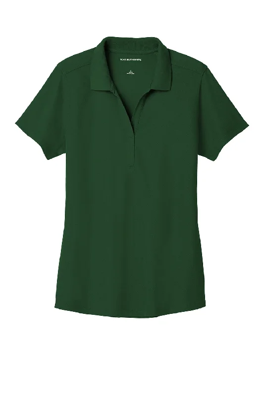 Port Authority Womens EZPerformance Moisture Wicking Short Sleeve Polo Shirt - Deep Forest Green