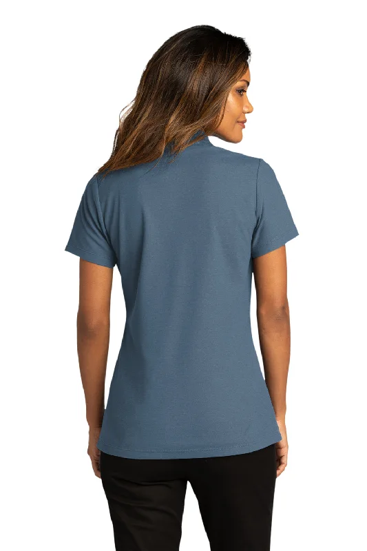 Port Authority Womens React SuperPro Snag Resistant Short Sleeve Polo Shirt - Regatta Blue