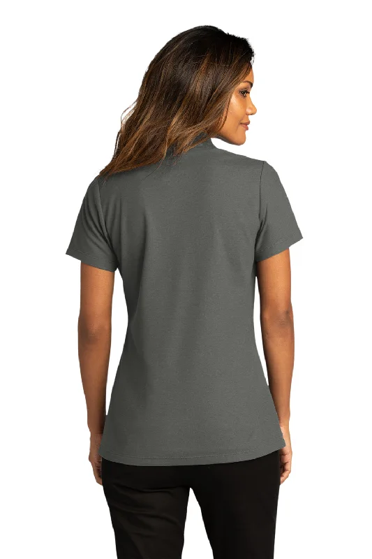 Port Authority Womens React SuperPro Snag Resistant Short Sleeve Polo Shirt - Storm Grey