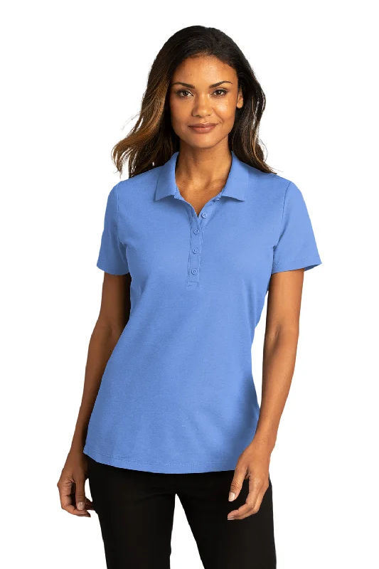 Port Authority Womens React SuperPro Snag Resistant Short Sleeve Polo Shirt - Ultramarine Blue