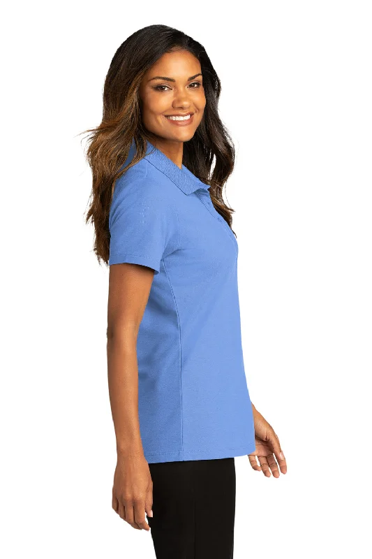 Port Authority Womens React SuperPro Snag Resistant Short Sleeve Polo Shirt - Ultramarine Blue